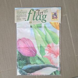 Toland Art Flag with Floral Design "Blooming Bunnies" NWT